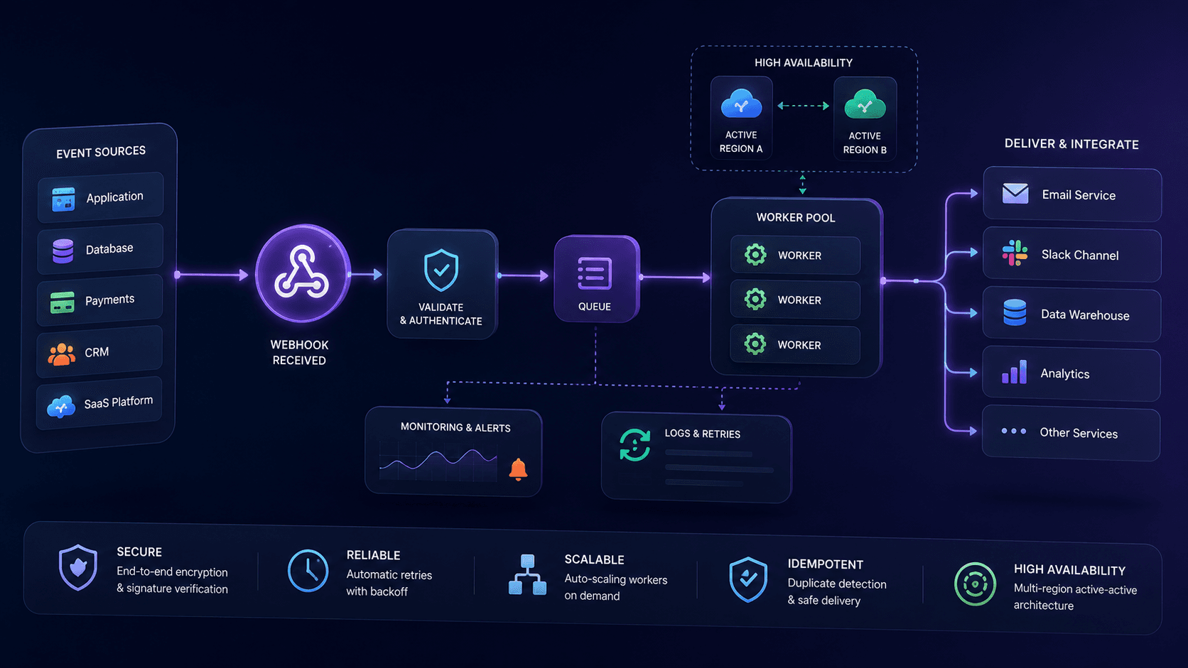 Automating Webhooks Pipelines with High Availability Case Study | Copyright © Magnence