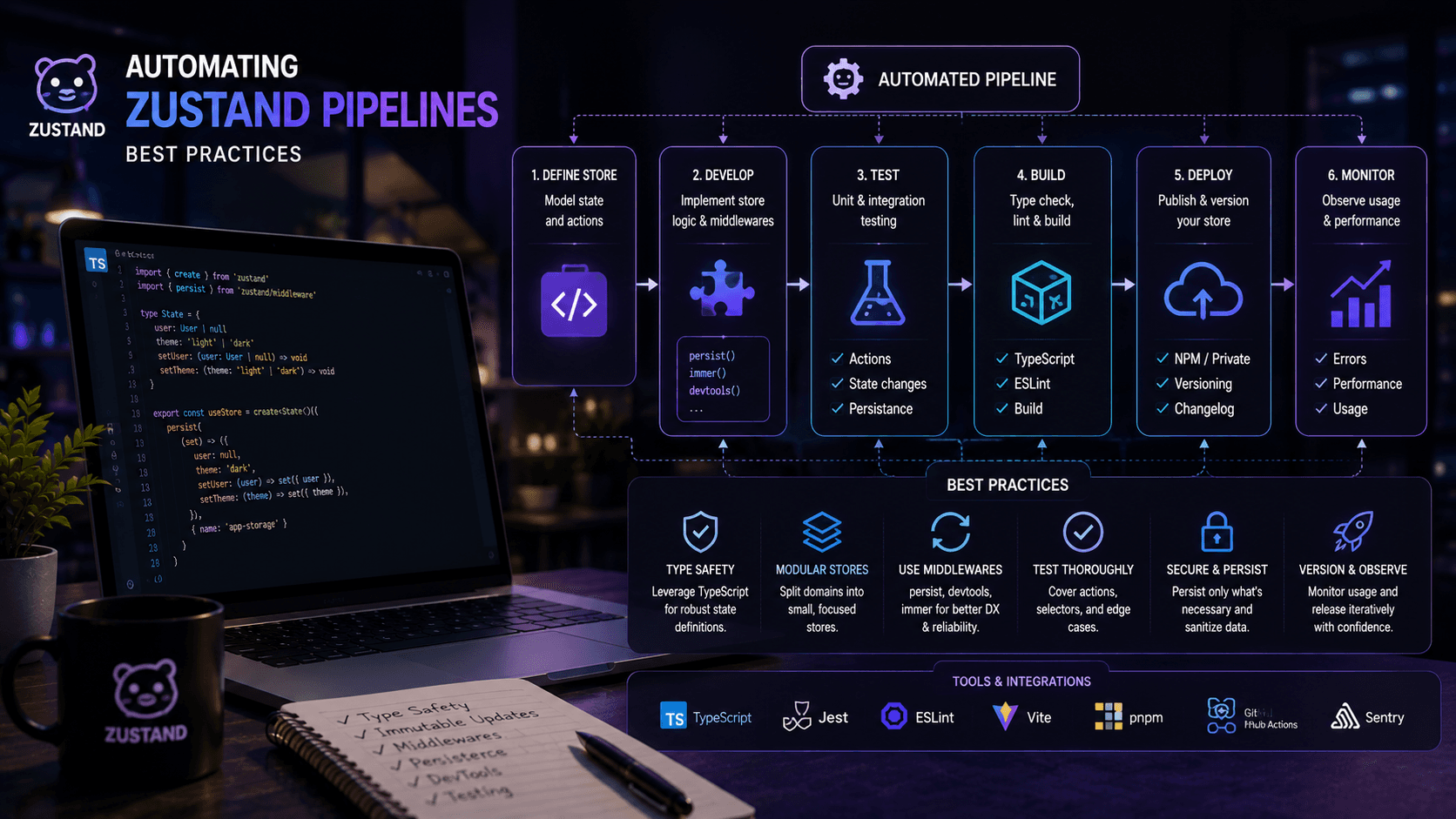 Automating Zustand Pipelines Best Practices Case Study | Copyright © Magnence