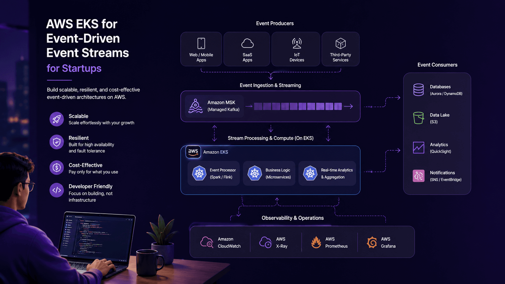 AWS EKS for Event-Driven Event Streams: for Startups Case Study | Copyright © Magnence