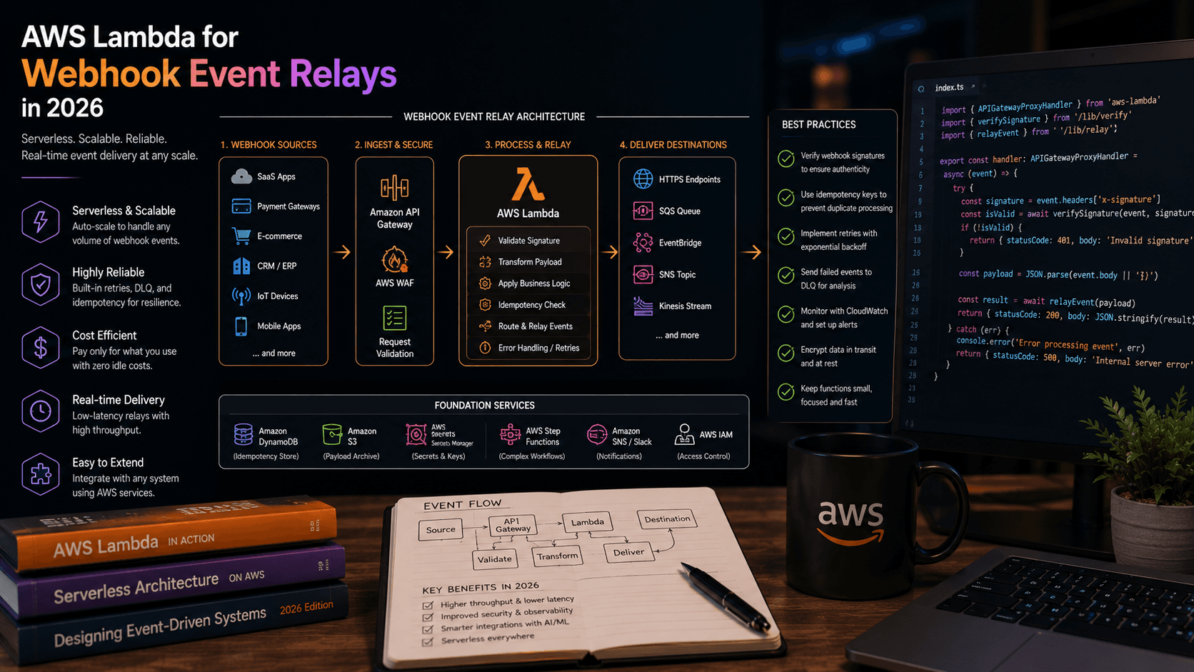 AWS Lambda for Webhook Event Relays: in 2026 Case Study | Copyright © Magnence