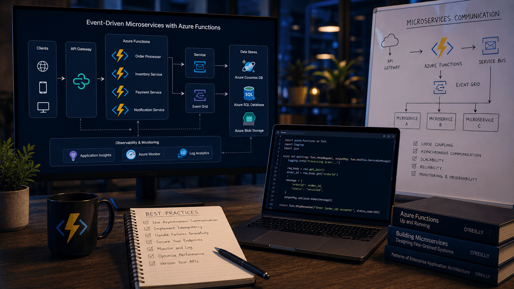 Azure Functions for Microservices Communication: Best Practices Case Study | Copyright © Magnence