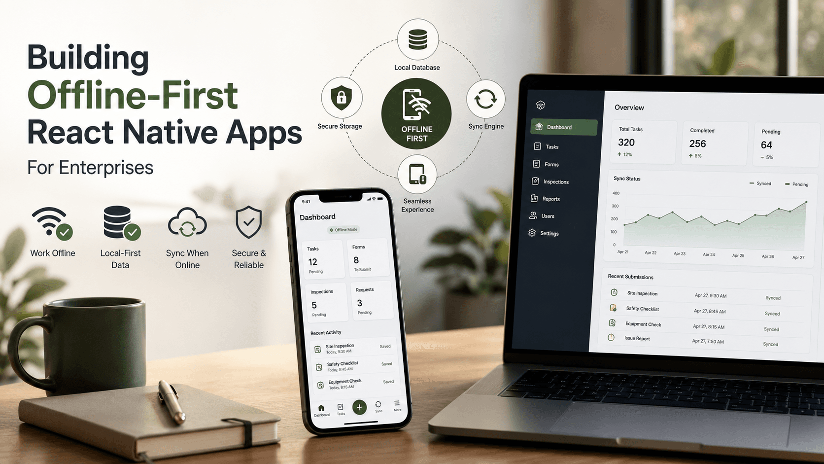Building Offline-First React Native Apps: For Enterprises Case Study | Copyright © Magnence