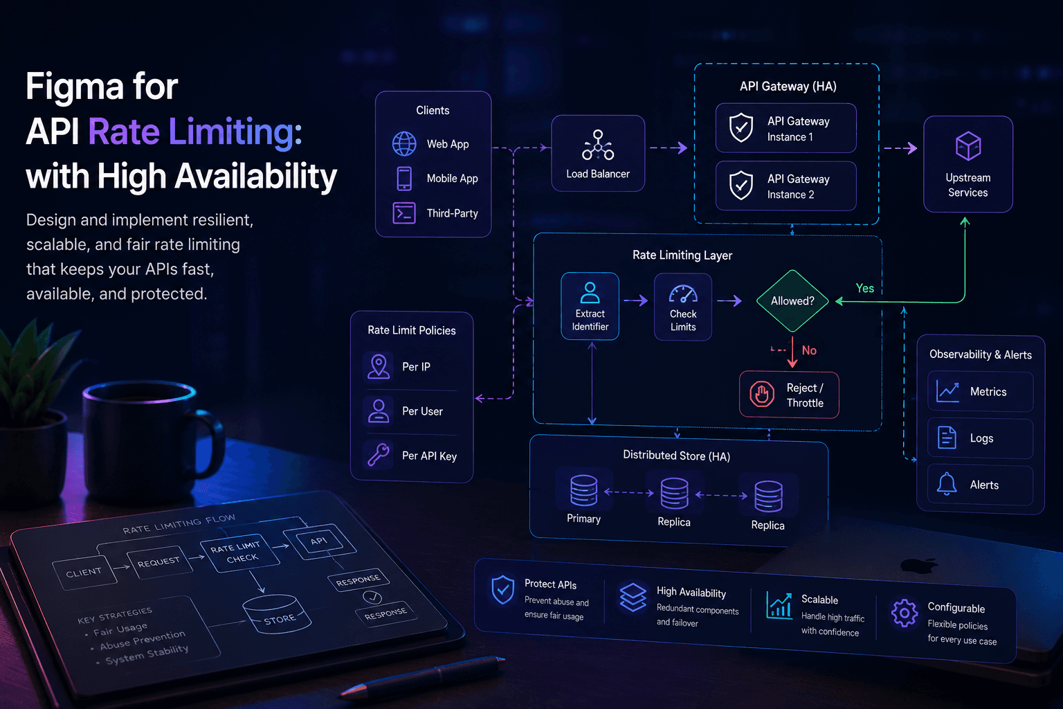 Figma for API Rate Limiting: with High Availability Case Study | Copyright © Magnence