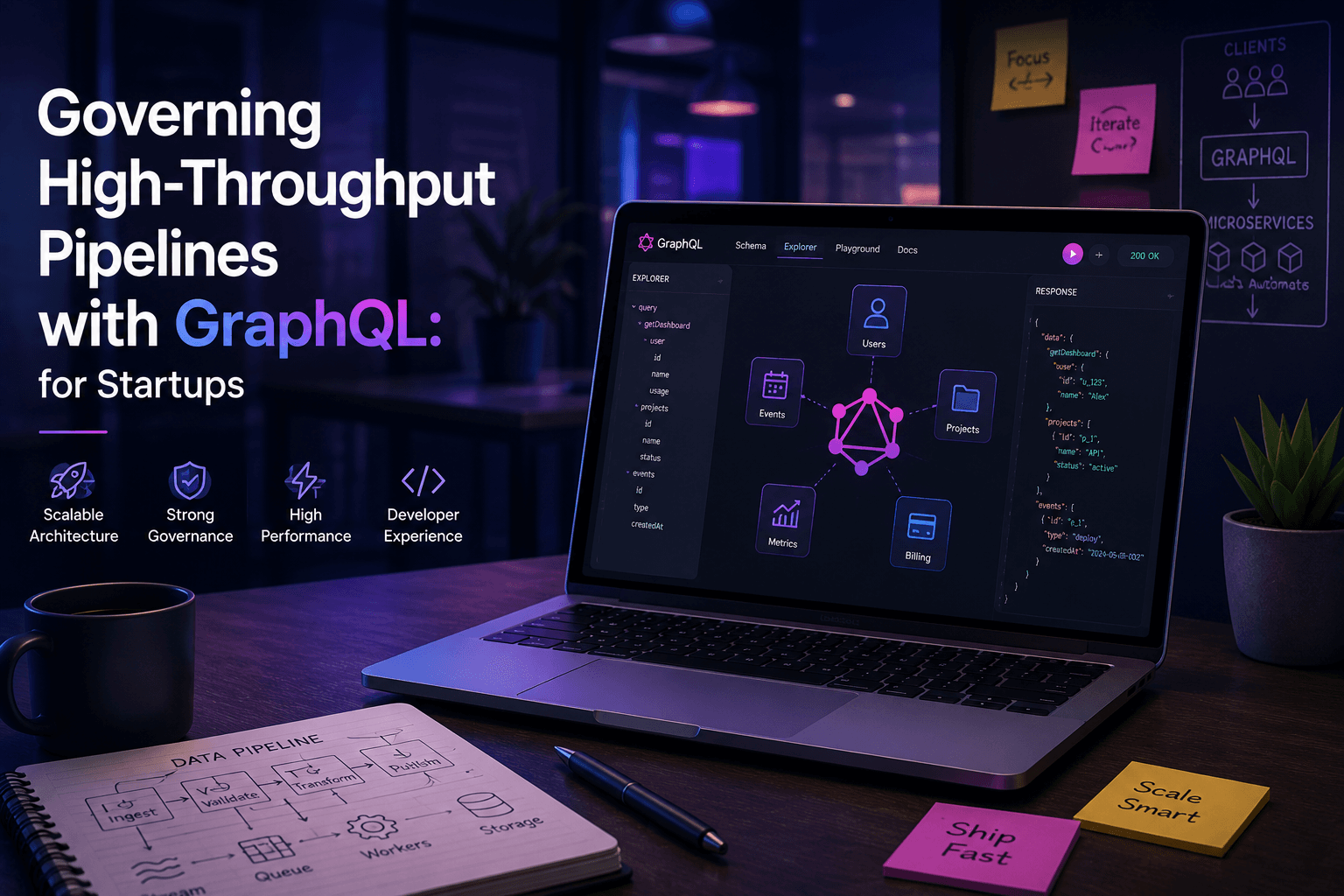 Governing High-Throughput Pipelines with GraphQL: for Startups Case Study | Copyright © Magnence