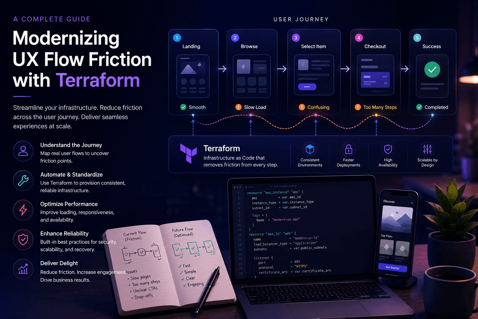 Modernizing UX Flow Friction with Terraform: A Complete Guide Case Study | Copyright © Magnence
