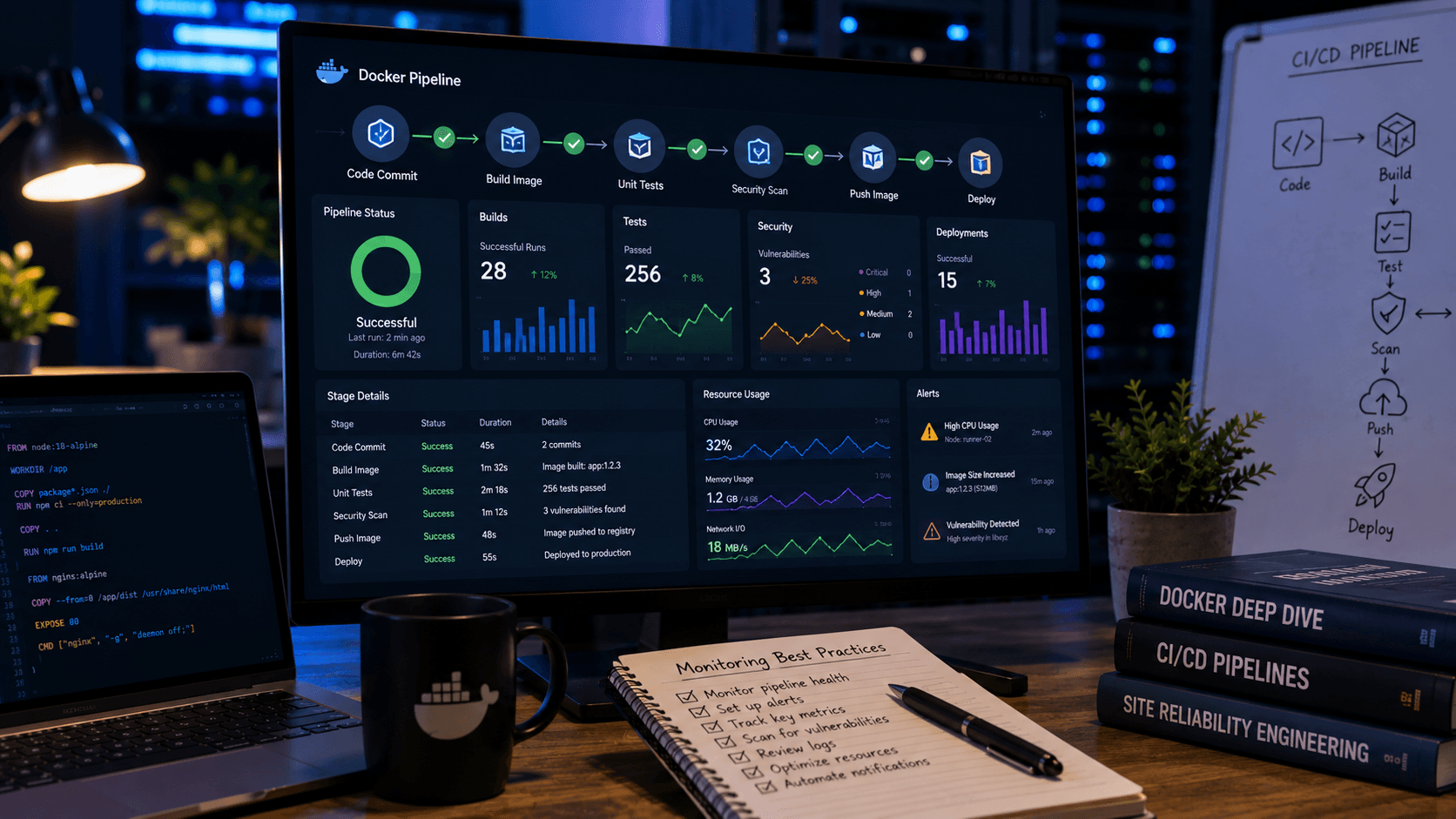 Monitoring Docker Pipelines Best Practices Case Study | Copyright © Magnence