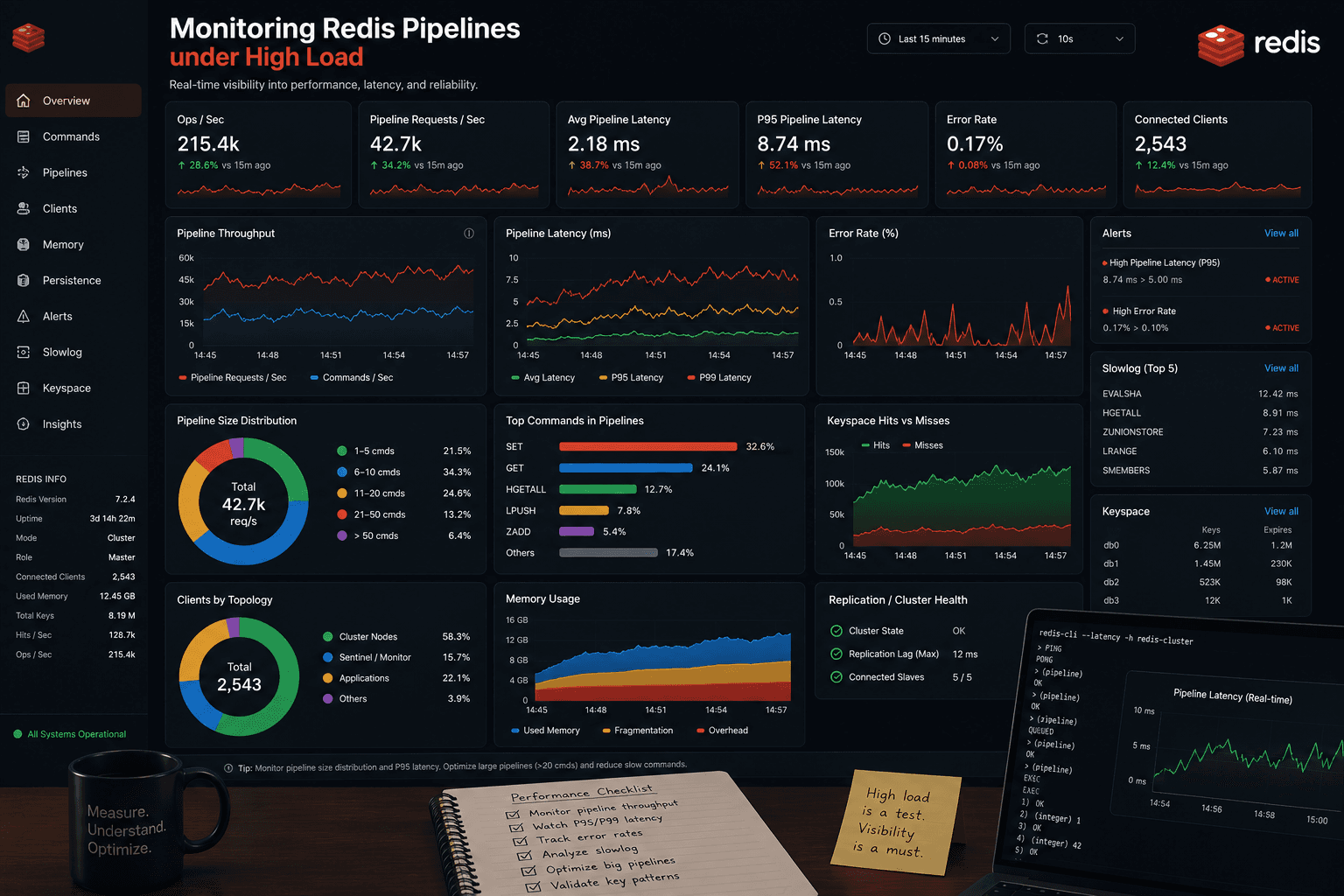Monitoring Redis Pipelines under High Load Case Study | Copyright © Magnence
