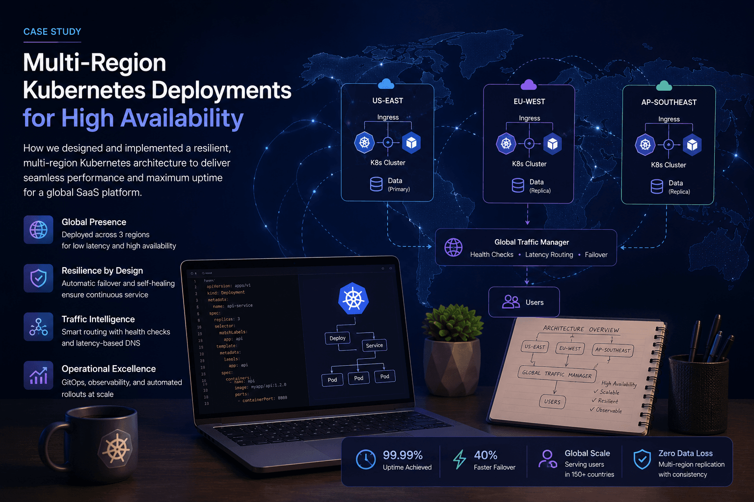 Multi-Region Kubernetes Deployments for High Availability: Case Study Case Study | Copyright © Magnence