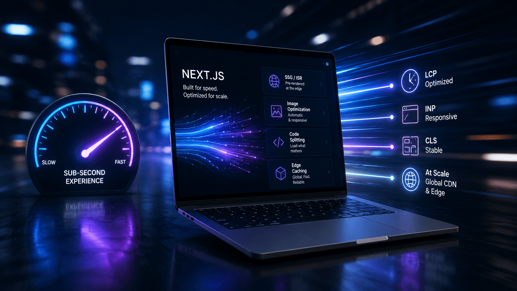 Optimizing Next.js for Sub-Second Core Web Vitals: At Scale Case Study | Copyright © Magnence