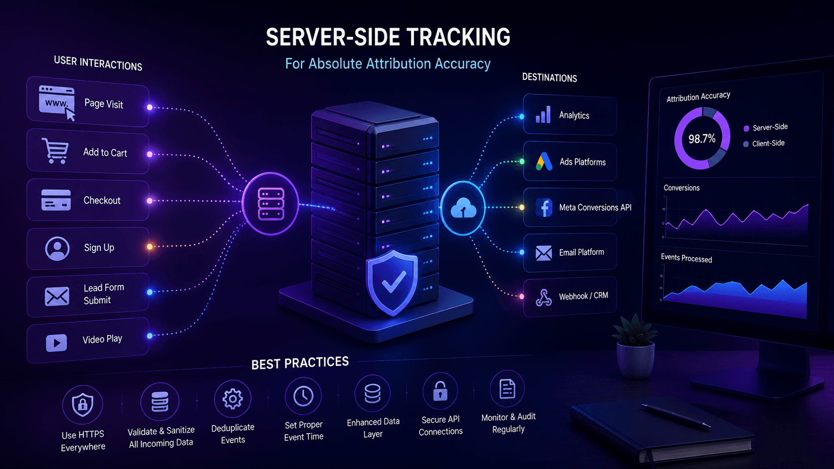 Server-Side Tracking for Absolute Attribution Accuracy: Best Practices Case Study | Copyright © Magnence
