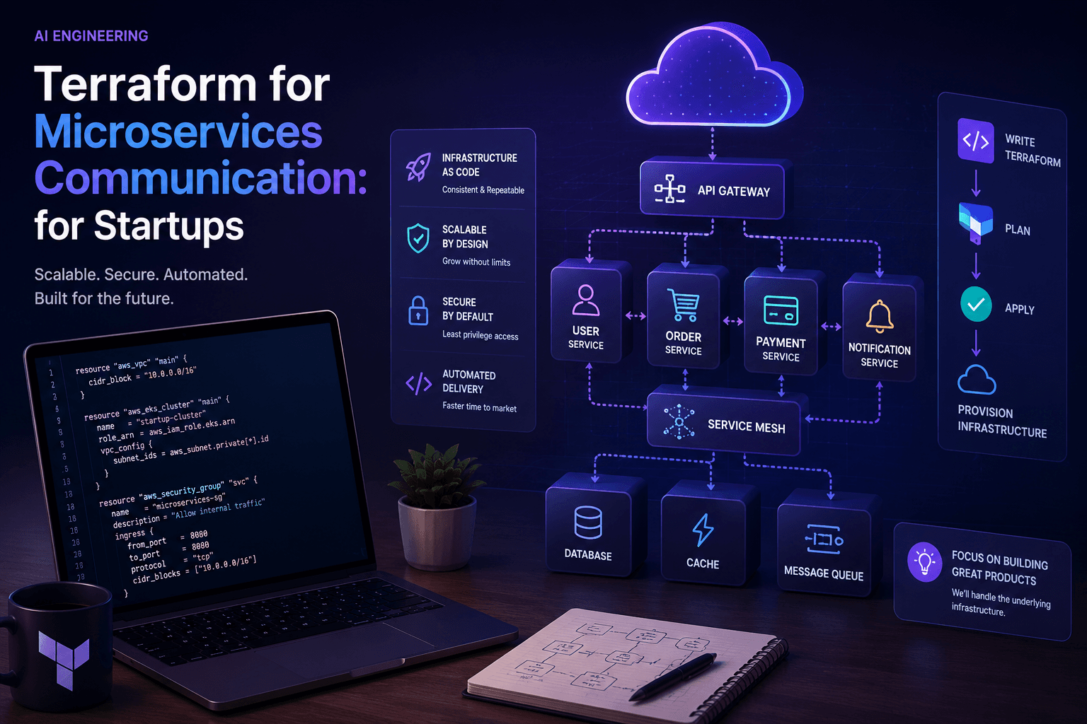 Terraform for Microservices Communication: for Startups Case Study | Copyright © Magnence