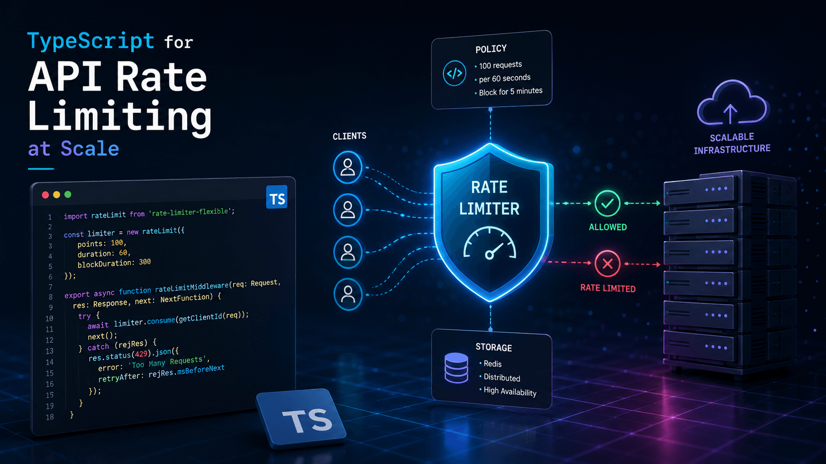 TypeScript for API Rate Limiting: at Scale Case Study | Copyright © Magnence