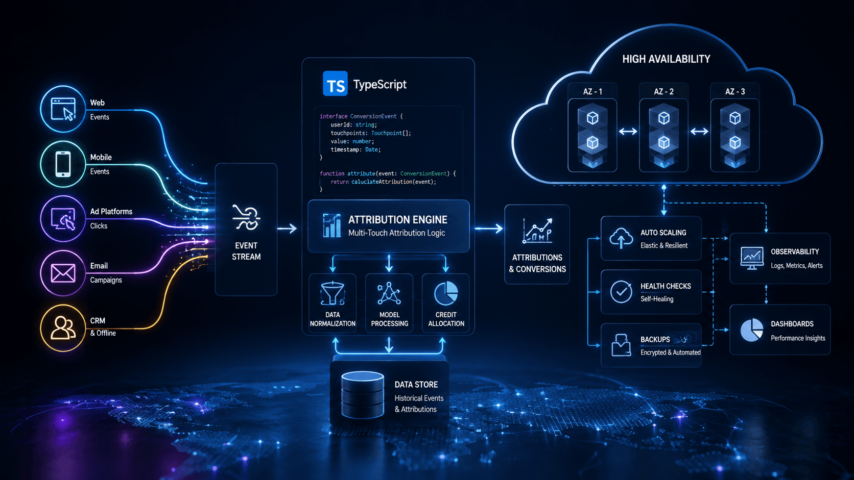 TypeScript for Conversion Rate Attributions: with High Availability Case Study | Copyright © Magnence