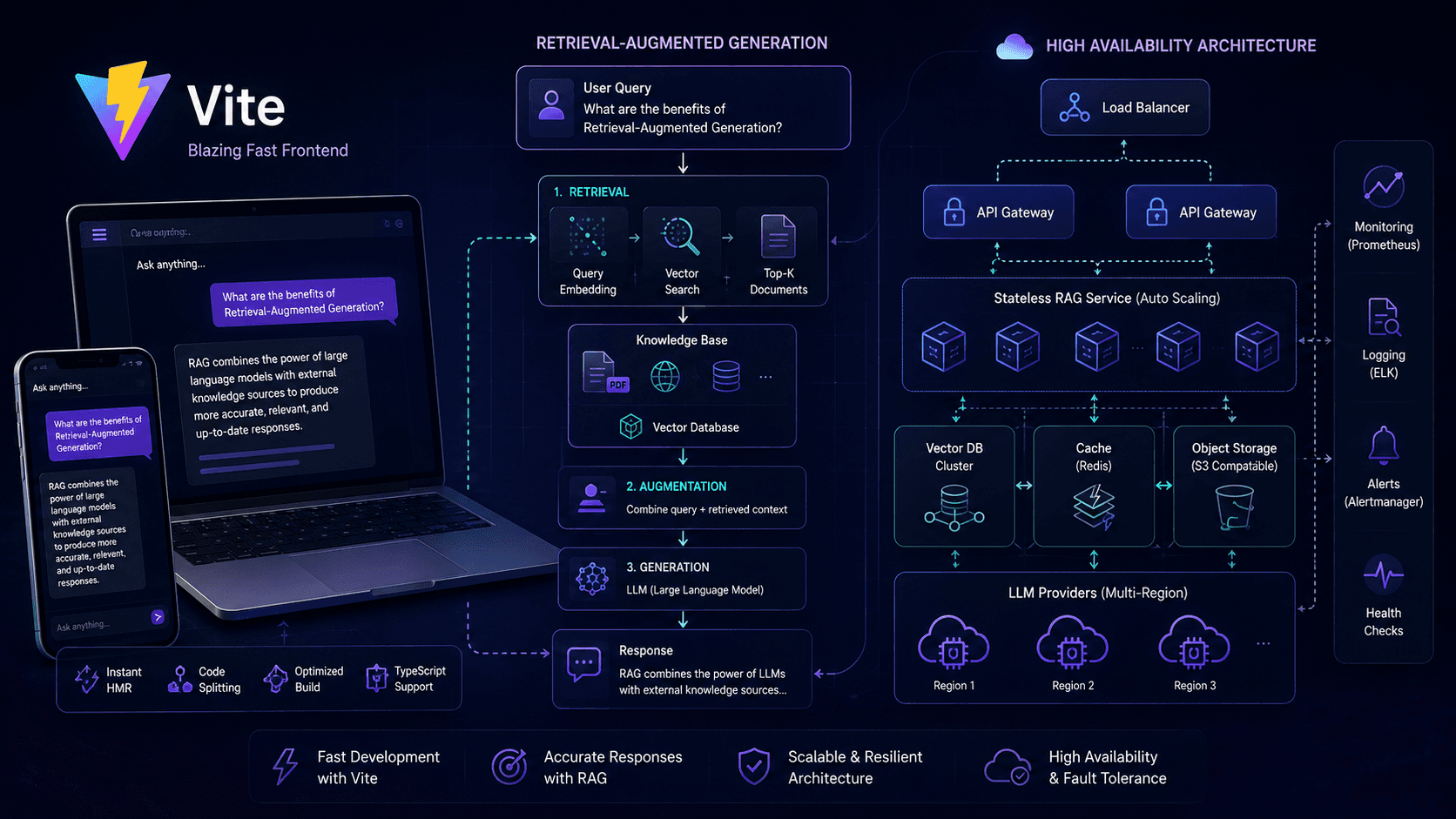 Vite for Retrieval-Augmented Generation: with High Availability Case Study | Copyright © Magnence