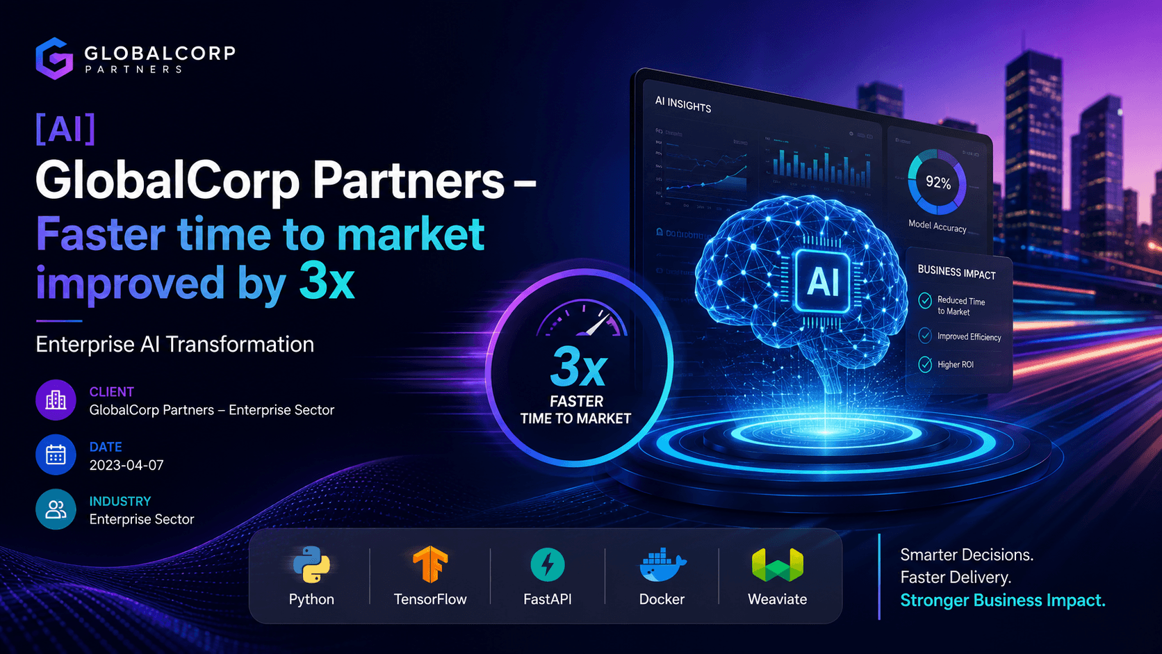 GlobalCorp Partners - Enterprise AI Transformation Case Study | Copyright © Magnence