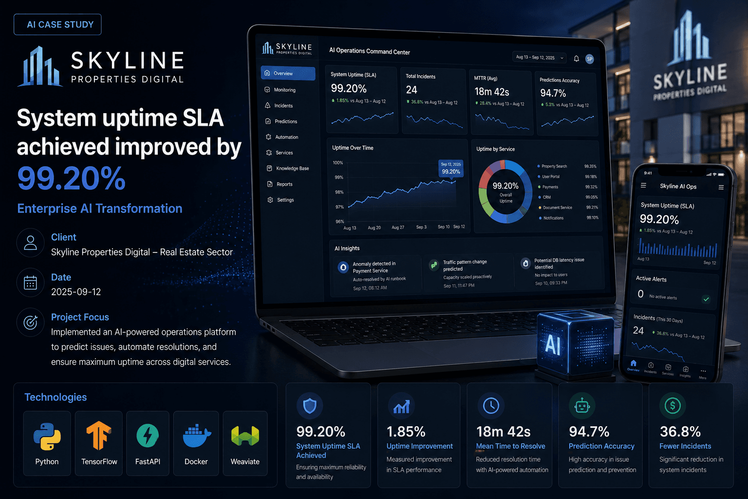 Skyline Properties Digital - Enterprise AI Transformation Case Study | Copyright © Magnence