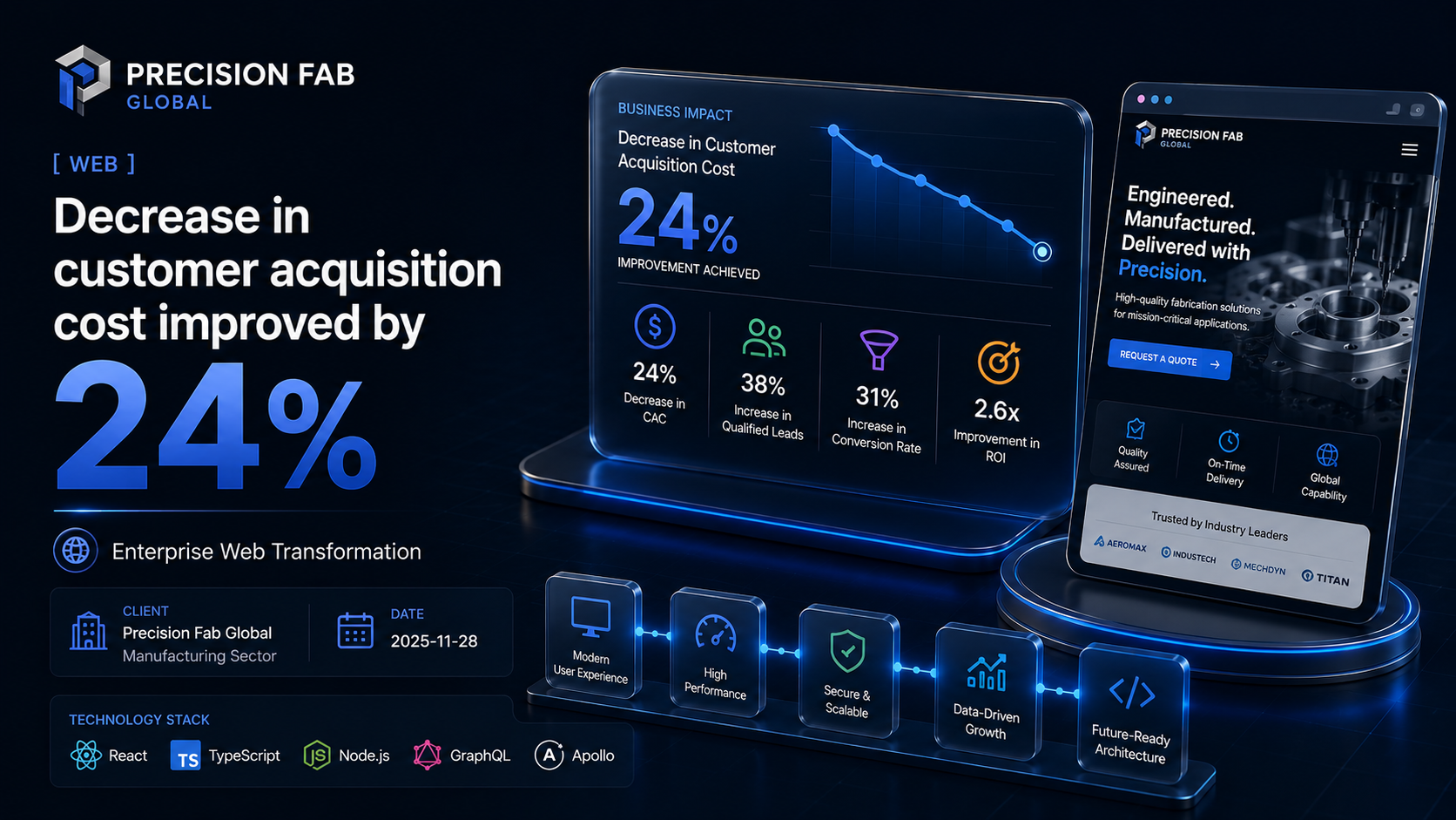 Precision Fab Global — Enterprise Web Transformation